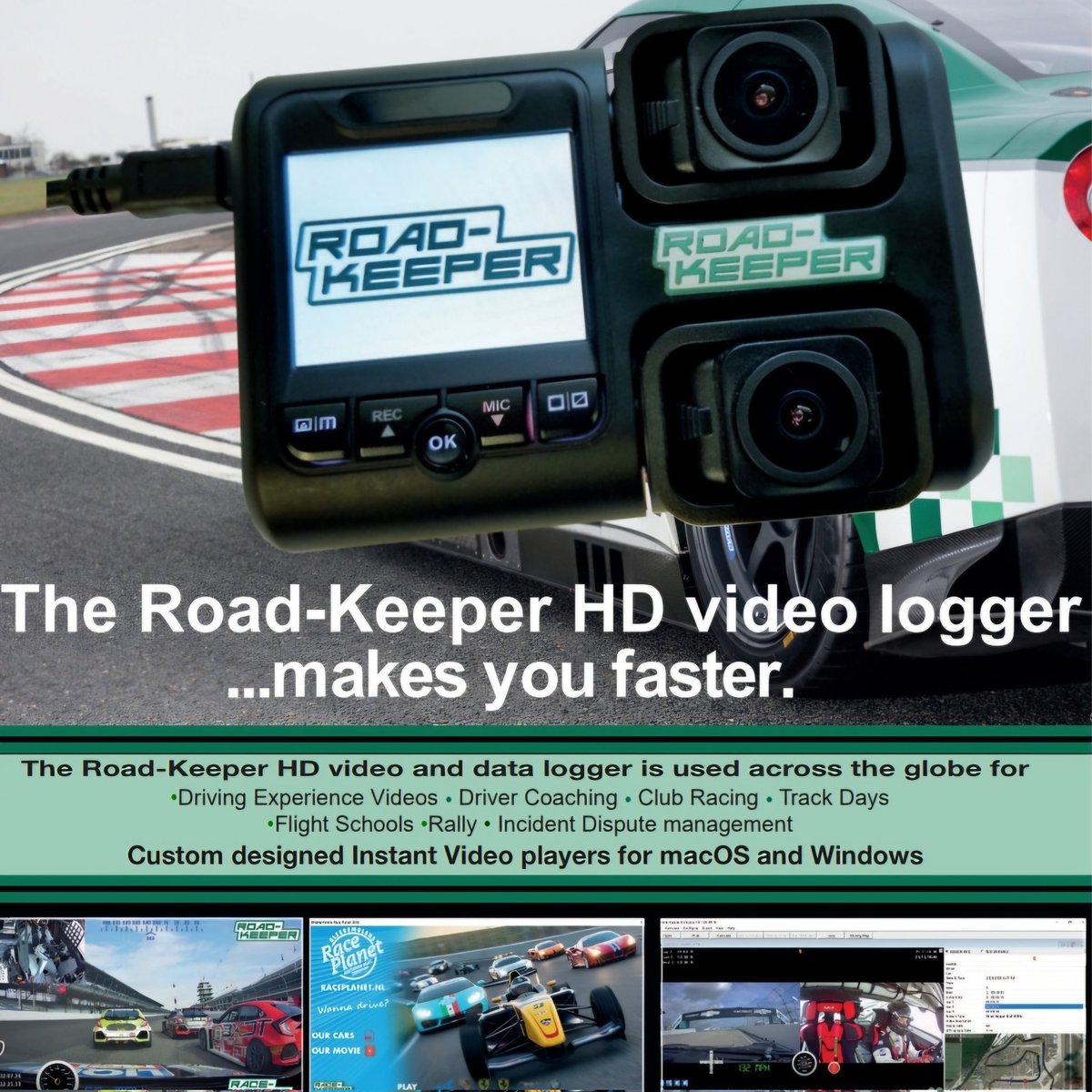 Find your fastest lap this year with Road-Keeper HD dual camera video data logger: Race-Keeper.com

Download our free Comparo HD software to make reading vehicle and driver data easy. 

#comparo
#comparohd
#dashcam
#motorsports
#racekeeper
#roadkeeper
#roadracing