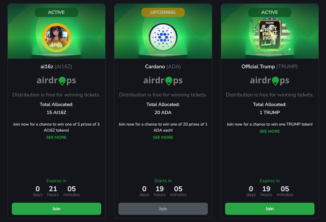 tradesilvania's tweet photo. Have you spotted the newcomer? 👀
Three airdrops in the Spotlight - two are almost done, and one is just about to drop.
You wouldn't want to miss any of them, right?
👉 https://t.co/EL8a3pGQdJ
#Tradesilvania #Spotight #Airdrop $TRUMP #ai16z #ADA https://t.co/QIdxJoGkZr