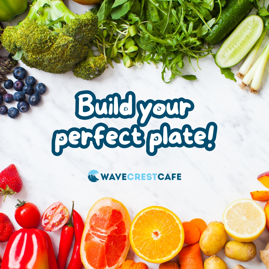Build your perfect plate! 

Every school meal comes with a selection of fresh, seasonal fruits &amp; vegetables so you can build the plate you want. 

Choose your favorite combination every day 

#schoolnutrition #farm2school