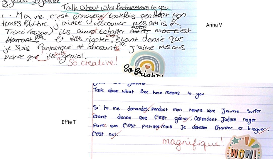 TDMS_Evesham's tweet photo. 8D have worked really hard on their writing skills in French recently and produced amazing independent writing in lesson today!
#french #frenchlearning #frenchisfun #success https://t.co/NKRMr9MkNW