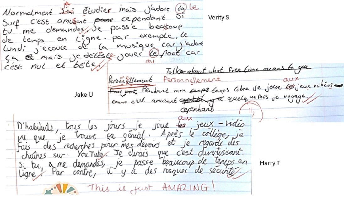 TDMS_Evesham's tweet photo. 8D have worked really hard on their writing skills in French recently and produced amazing independent writing in lesson today!
#french #frenchlearning #frenchisfun #success https://t.co/NKRMr9MkNW
