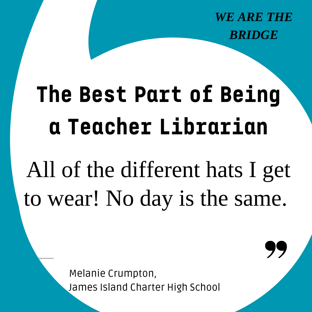 VOCALCCSD's tweet photo. THE BEST PART!  #TeacherLibrarians #WeAreTheBridgeTLs #CCSDLibrariesforALL Charleston County School District https://t.co/BO3gjZ5b5k