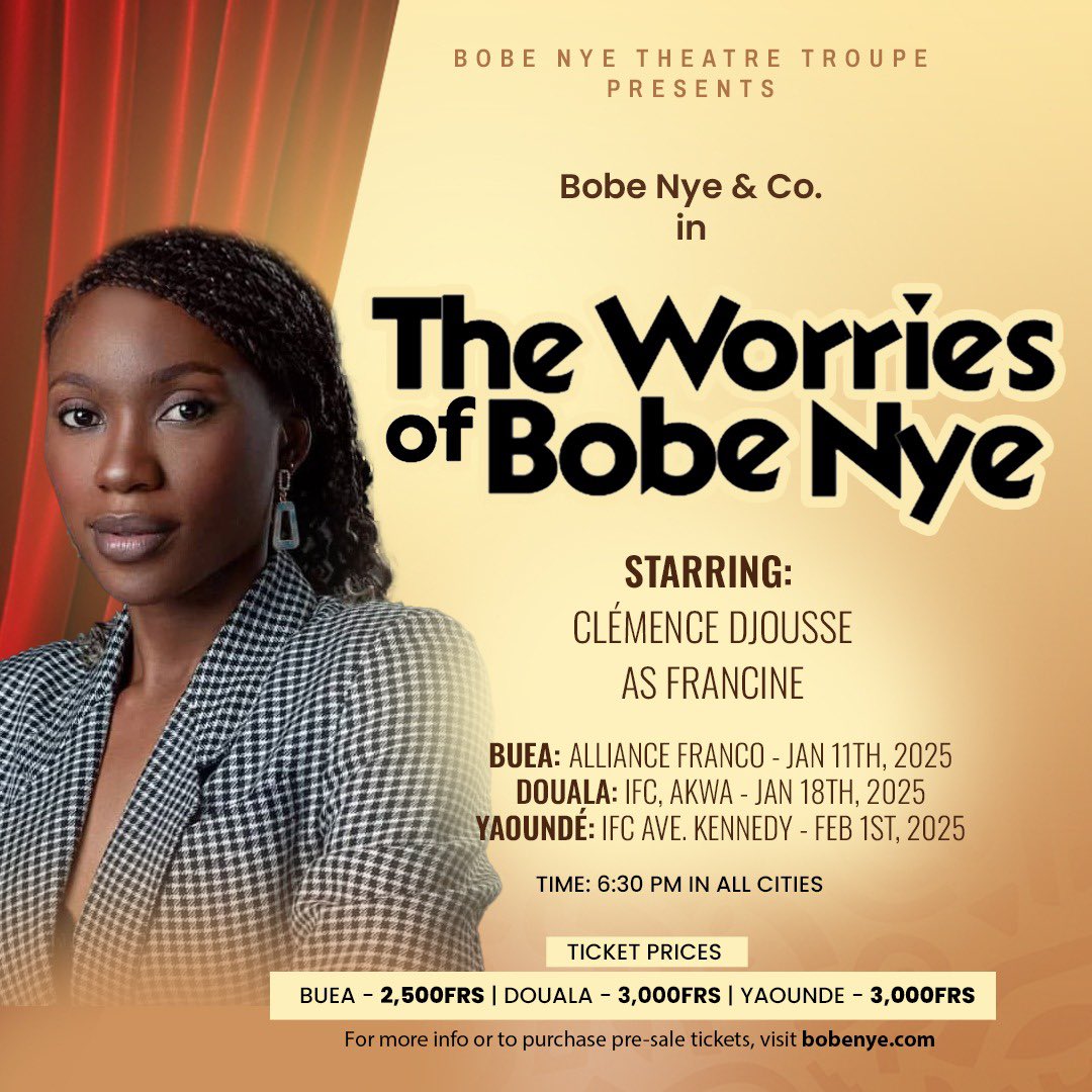 valazat's tweet image. Remember to get your tickets for the show this Saturday at bobenye.com 

Go and experience live theatre comedy. 🎭