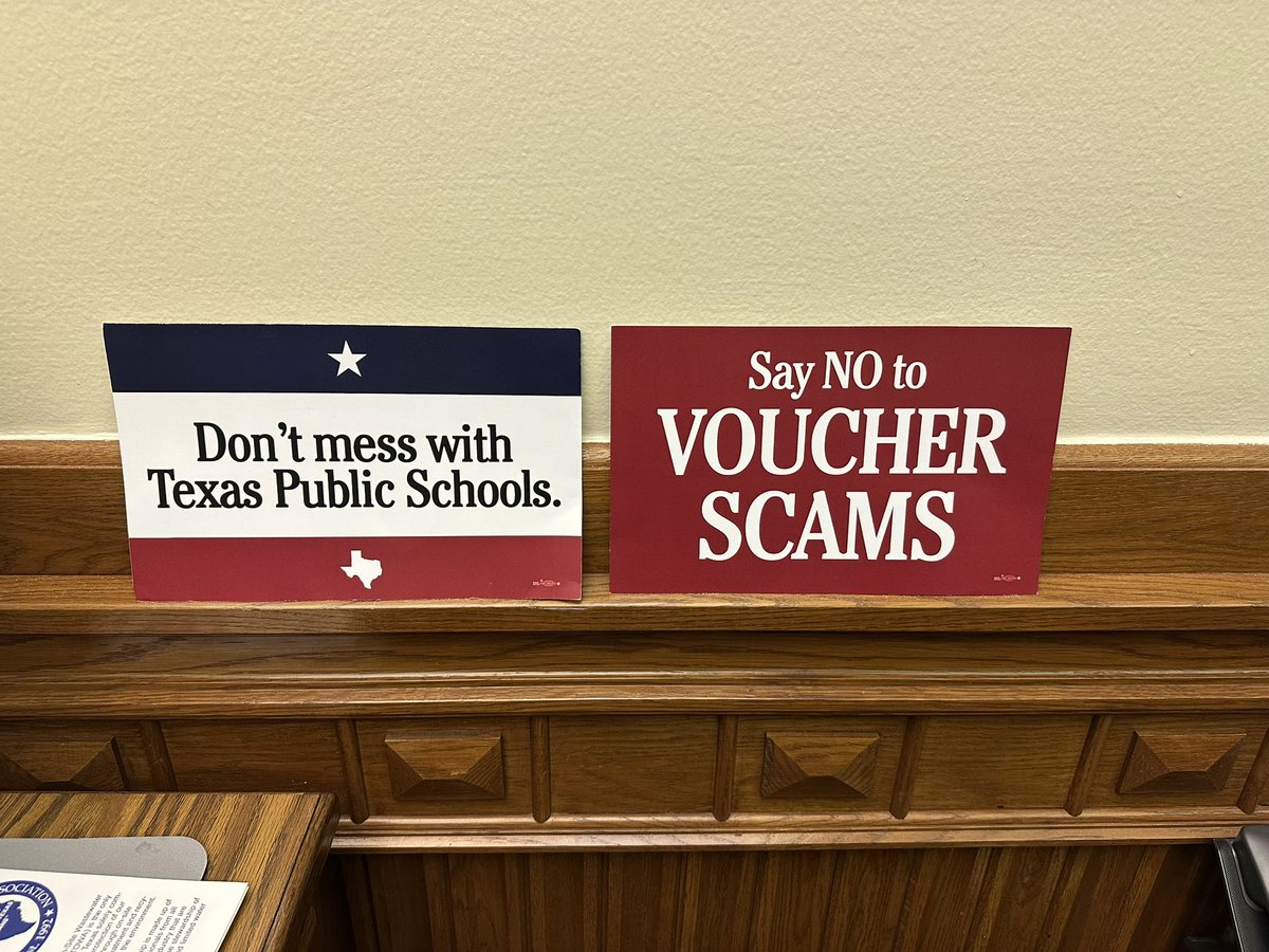 Pastors for Children (@pastors4txkids) on Twitter photo Tell every retired teacher you know this:
Vouchers mean the end of the Teacher Retirement System as we know it.
Vouchers destroy #txed
That’s why <a href="/GregAbbott_TX/">Greg Abbott</a> calls them “school choice.”
He has ZERO legal authority for private schools!
Call your #txlege State Rep today! Tell every retired teacher you know this:
Vouchers mean the end of the Teacher Retirement System as we know it.
Vouchers destroy #txed
That’s why <a href="/GregAbbott_TX/">Greg Abbott</a> calls them “school choice.”
He has ZERO legal authority for private schools!
Call your #txlege State Rep today!