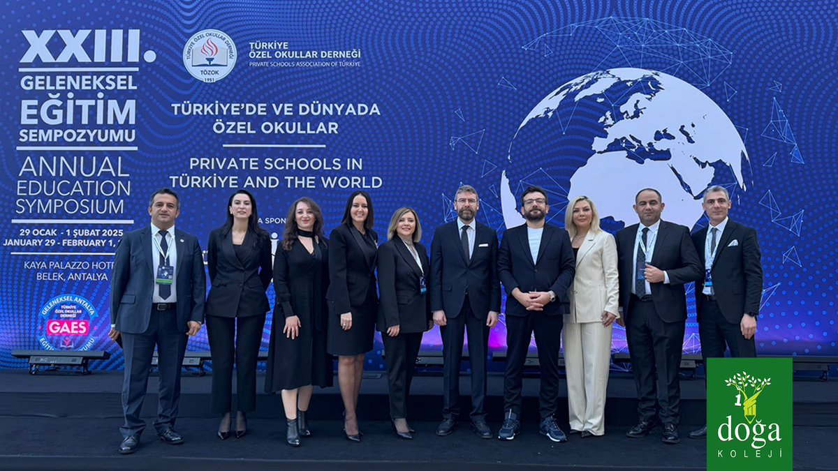 DogaOkullari's tweet photo. TÖZOK (Türkiye Özel Okullar Derneği) XXIII. Geleneksel Eğitim Sempozyumu için Antalya'dayız!

Yenilikçi eğitim yaklaşımlarımızı ve geleceğe yön veren vizyonumuzu paylaşmaktan büyük mutluluk duyuyoruz.

Eğitimin geleceğini birlikte inşa etmek için çalışmalarımıza devam ediyoruz. https://t.co/T0twvBnZDt