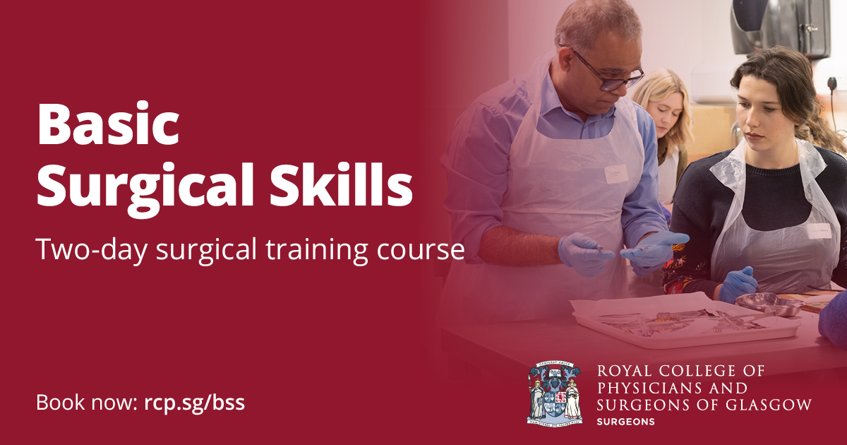 If you’re anticipating a career in surgery and preparing for basic surgical examinations, join our course on 27-28 March. This will teach you safe operating techniques and the importance of precautions for safe theatre practice. Book now at: rcp.sg/bss