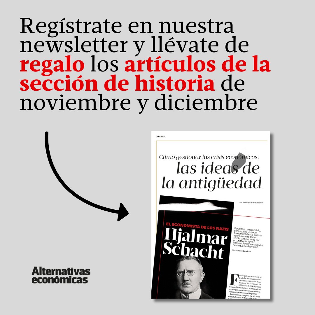 RevistaAlterEco's tweet photo. 📩 Regístrate en la newsletter de #Alternativaseconómicas y llévate DE REGALO los artículos de la SECCIÓN DE HISTORIA de #Alternativaseconómicas. 

🙌 Consíguelo aquí ➡ https://t.co/BEaY5H6Z5Q https://t.co/DMrK3iPfAS