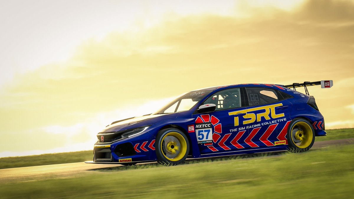 TSRC_Official's tweet photo. Andrew Pike sent the retro TSRC Honda TCR flying around Thruxton in the @nxtgen0fficial NXTCC on Tuesday, taking victory in Race 2! 🏆

Thanks to @Ben22Racing for the stunning livery! https://t.co/Cz6D3wrRpK