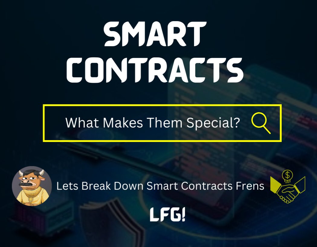 simisaucee's tweet photo. Yo Frens 👋  Spare me a min🧵

What’s a Smart Contract? 🤔  
Imagine you’re making a deal online. Normally, you’d need a middleman (lawyers or banks) to make sure both sides follow through.  

But with a smart contract, the deal happens automatically, no middleman needed. 🔥 https://t.co/Gc6tXFhHdC