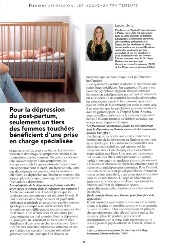 Lucie JOLY (@drluciejoly) on Twitter photo Merci <a href="/LeFigaro_Sante/">Le Figaro Santé</a> de m’avoir donné la parole dans le dossier spécial "Dépression : les nouveaux traitements". Merci <a href="/LeFigaro_Sante/">Le Figaro Santé</a> de m’avoir donné la parole dans le dossier spécial "Dépression : les nouveaux traitements".