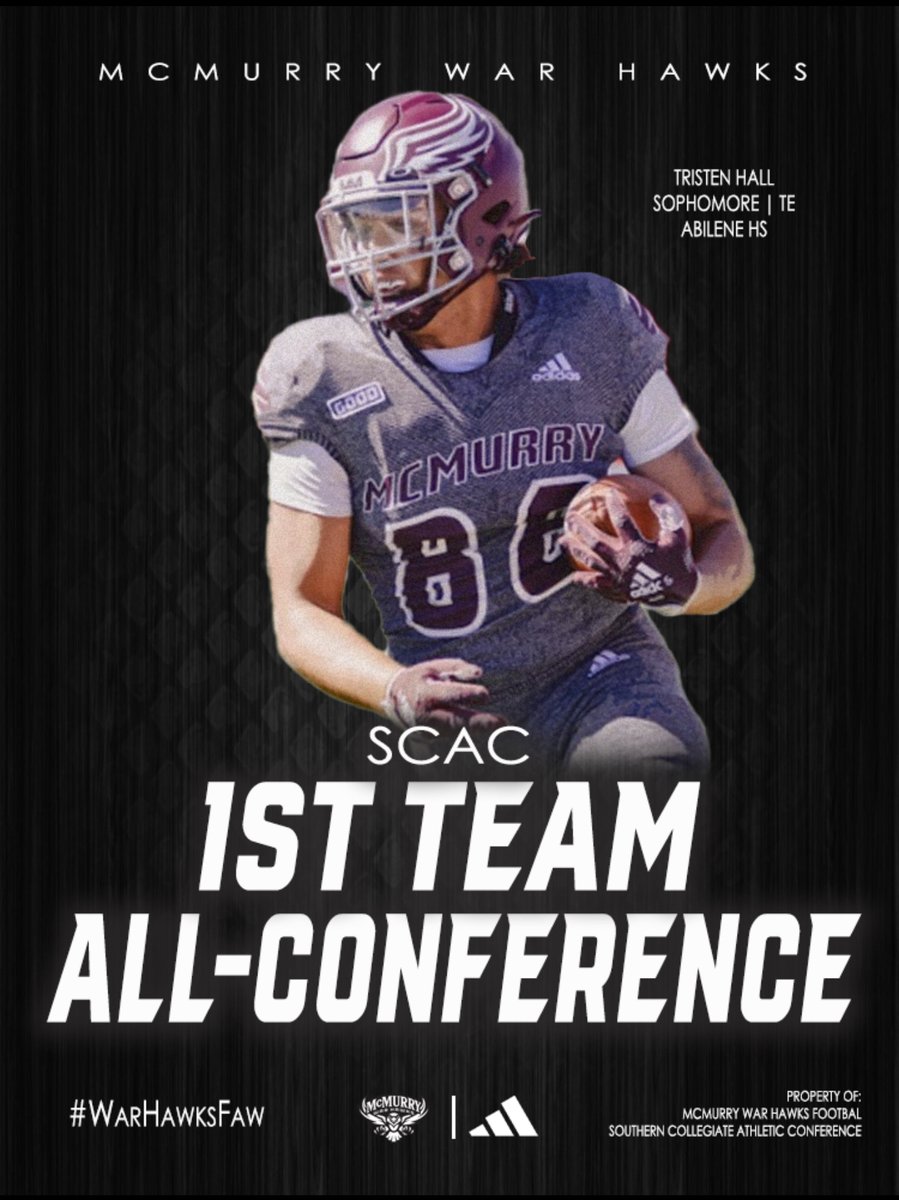 Today is as good of a day as any to revisit our 27 All-Conference selections from 2024! (2/7)

Jess Hoel - QB
Jeremiah Hayes - OL
Noah Hatcher - DB
Tristen Hall - TE

#WarHawksFAW