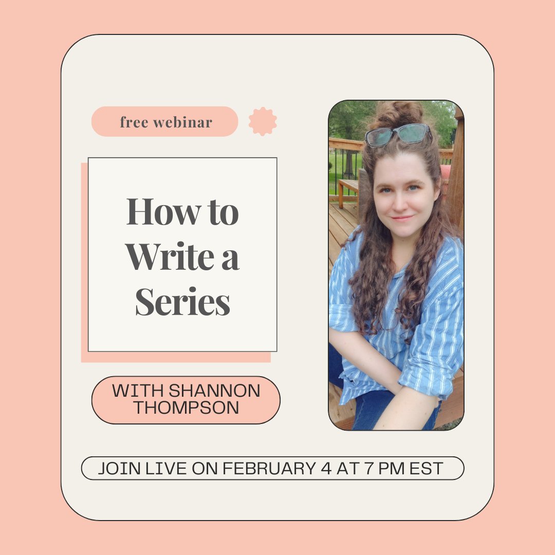 Have you ever wanted to write a series?  

🥰 Join me on Tuesday, February 4 at 7 PM EST 🥰  

Learn more: attend.ocls.org/event/12448957 #writingtips #writingcommunity