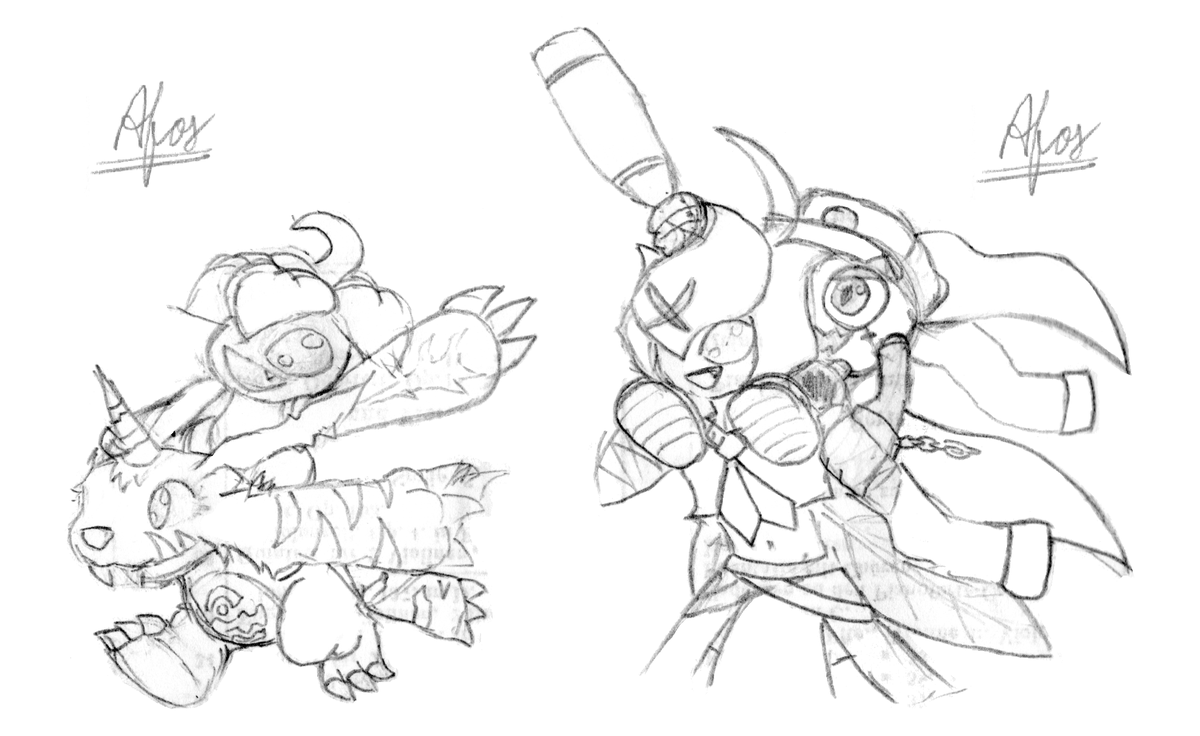 BarillRojas's tweet photo. A little drawing I wanted to make of these two. B-Lilly and B-Mame are two digis who met since they were childs and their friendship has been such that they managed to reach the Ultimate stage together.🌷🥊💥 #Digimon #Sketch #OC #Gabumon #Palmon #Lillymon #Mamemon https://t.co/ZySpa5KBo0