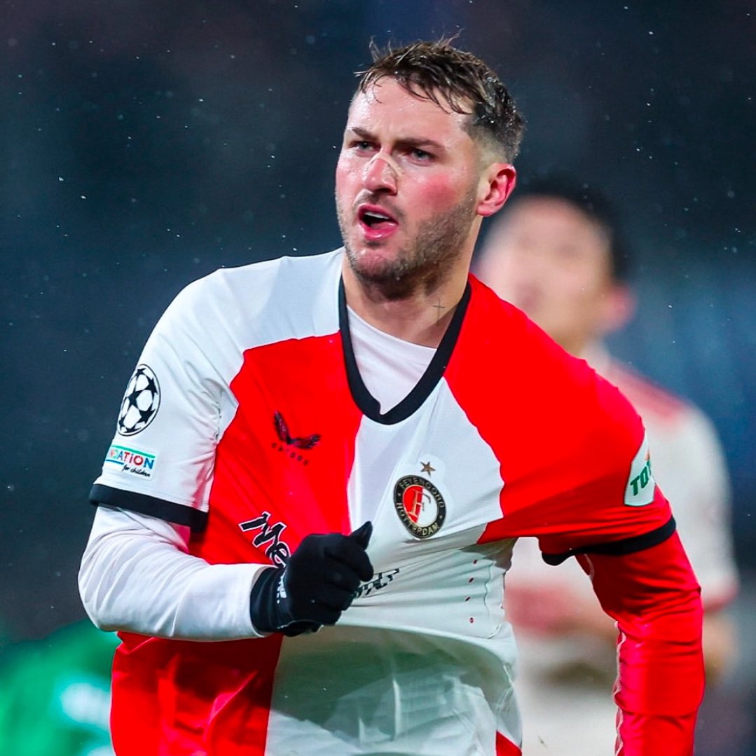FabrizioRomano's tweet photo. 🚨🔴⚫️ Santiago Giménez’s agent Rafaela Pimenta has made new contact with Feyenoord today presenting formal proposal from AC Milan.

Álvaro Morata, on the verge of joining Galarasaray as exclusively revealed…

…and Milan are pushing again for Giménez with player keen on move. https://t.co/zDRtQFksos
