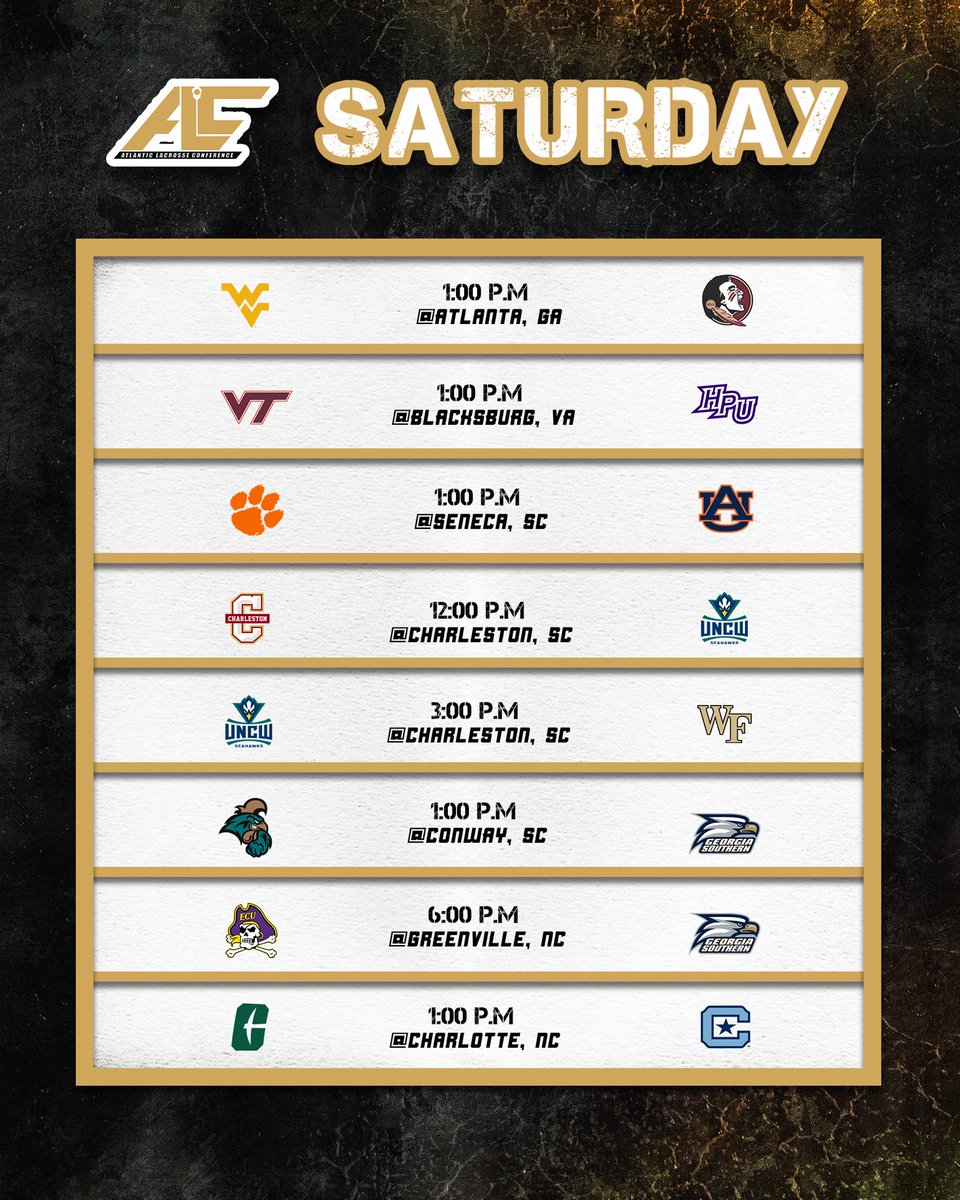 AtlanticLC's tweet photo. The season has officially begun and there’s plenty of ALC squads in this weekend’s slate of games! Pitt and Kentucky square off in our game of the week for Division 1 and Wake and UNCW battle it out for D2. 🥍 https://t.co/lBw0vKIfm1
