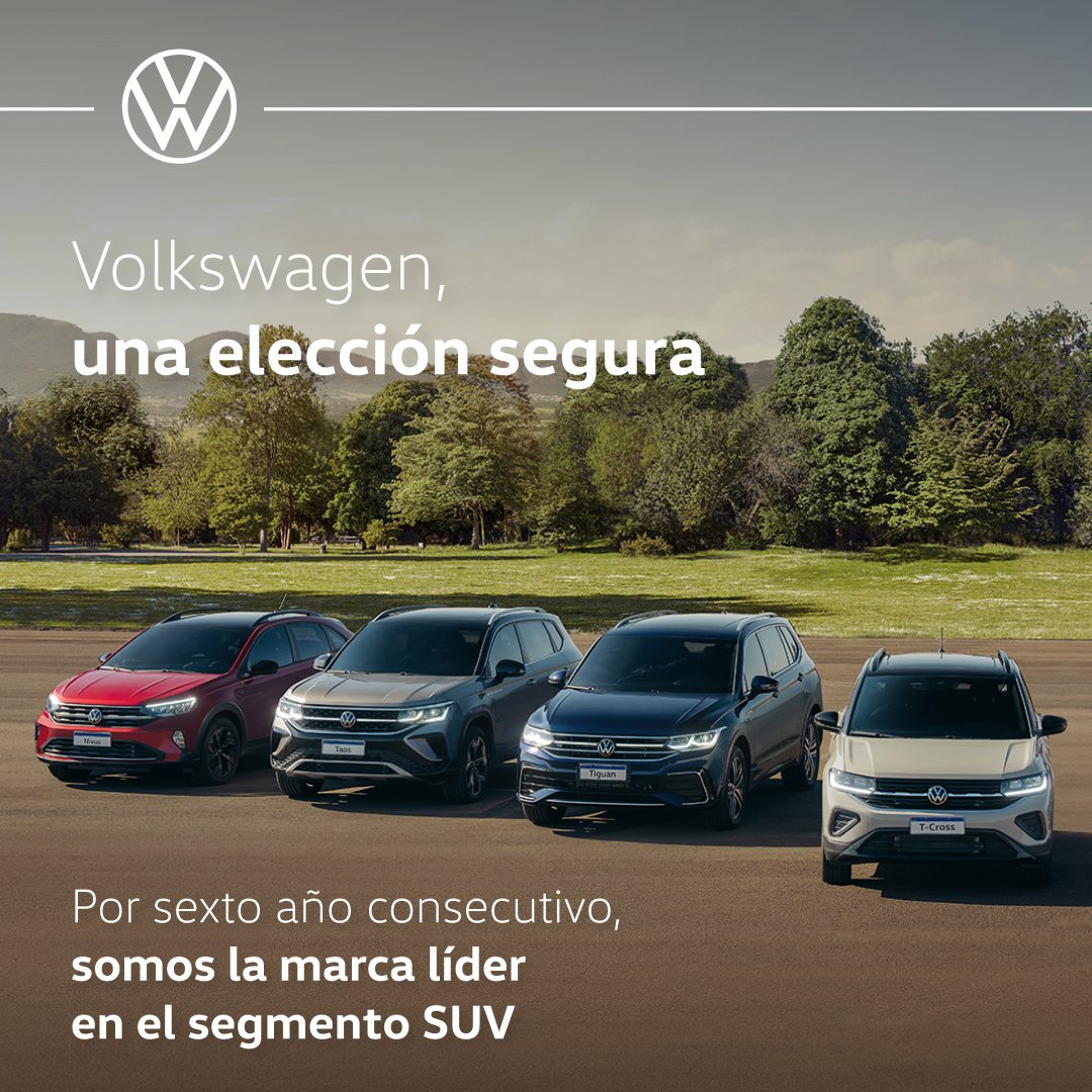 ¡Volkswagen, una elección segura!

Por sexto año consecutivo, líder en el segmento SUV. 

Elegí un SUVW, elegí Volkswagen.

#Volkswagen #volkswagenuruguay