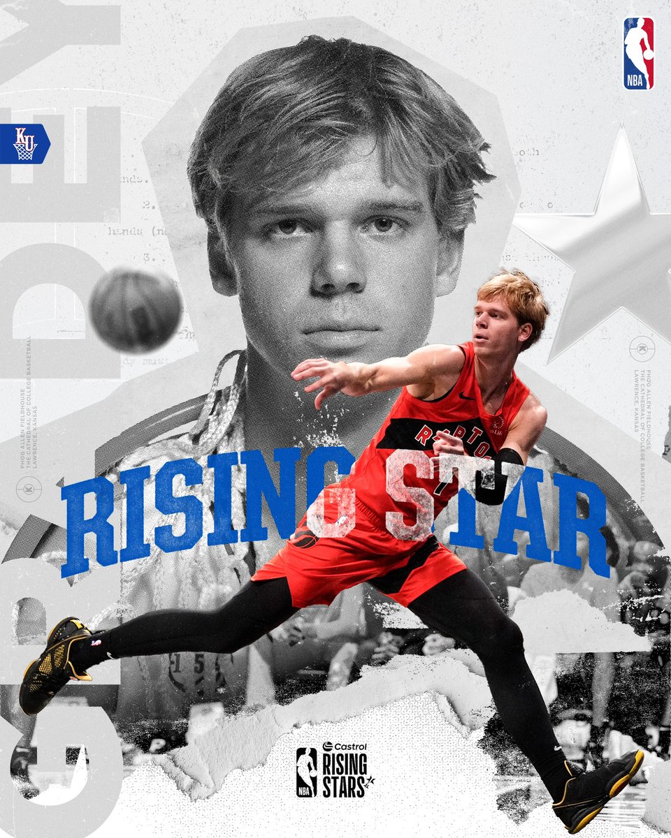 Kansas Men’s Basketball (@kuhoops) on Twitter photo On the rise 📈⭐️
Congrats to <a href="/gradey_dick/">Gradey Dick</a> on being named to the 2025 Rising Stars roster!
#RockChalk x @nba On the rise 📈⭐️
Congrats to <a href="/gradey_dick/">Gradey Dick</a> on being named to the 2025 Rising Stars roster!
#RockChalk x @nba