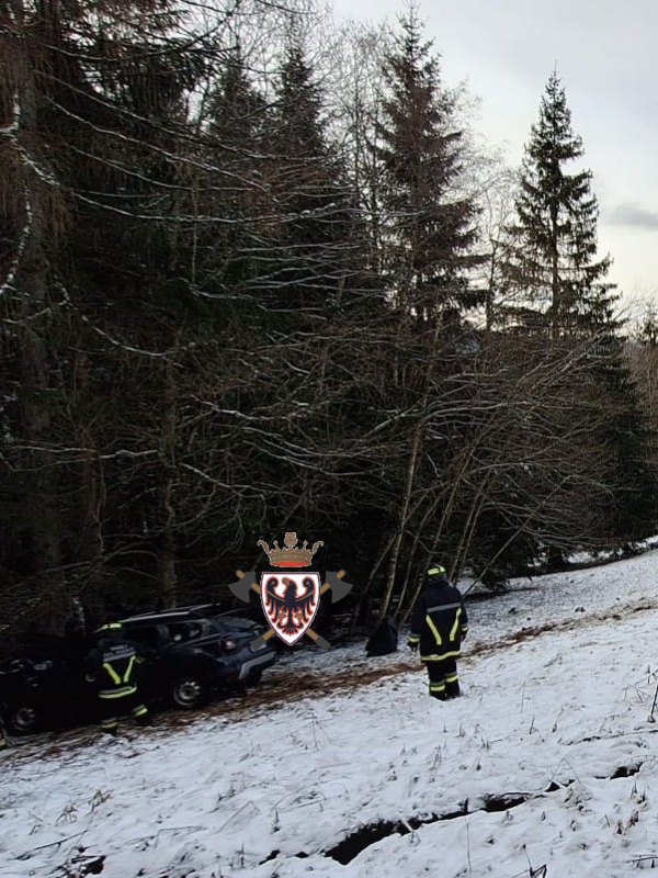 fedvvfvoltn's tweet photo. #IncidenteStradale alle 12:30 di oggi sulla strada che porta al Passo del Redebus, a Bedollo. Un’auto è finita fuori strada, terminando la propria corsa in un prato dopo un volo di 40 m. Sul posto #vvf di #Bedollo, #BalselgaDiPinè, elisoccorso e forze dell'ordine. #vvftrentino https://t.co/vbKRguecqM