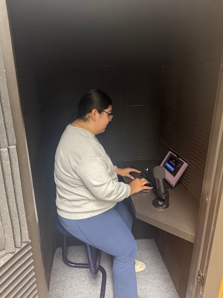 The senior construction class just finished these sound booths in the Library. They were sponsored by Eagle Eye Broadcasting. What a great partnership and new resource for our students to record projects, speeches, and so much more!