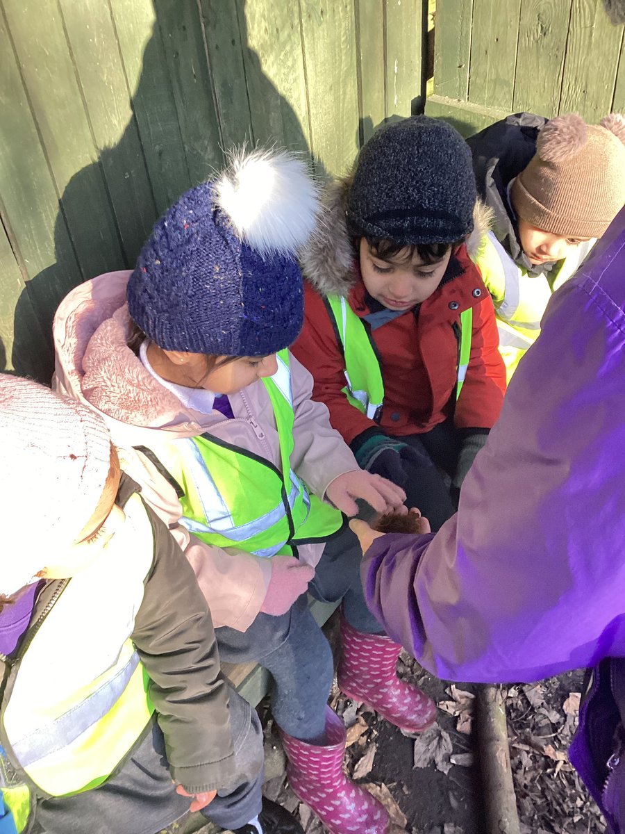 ECS_Keighley's tweet photo. We had a lovely outdoor session in Nursery . We have been learning about “The Gruffalo”. We went to Riddlesden woods to find the Gruffalo in the deep dark woods. We followed the trail through the woods. #50TTDbradford #34woodlandwondering #41waterfeature #thegruffalo https://t.co/QJ6vEbhs4S