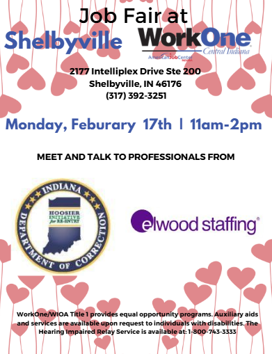 work1shelby's tweet image. Do you need a job now? Stop by and see where you can be placed.  
Need help overcoming background issues? Stop by to learn how HIRE can assist. 
#WorkOne #Shelbyville #jobfairR5