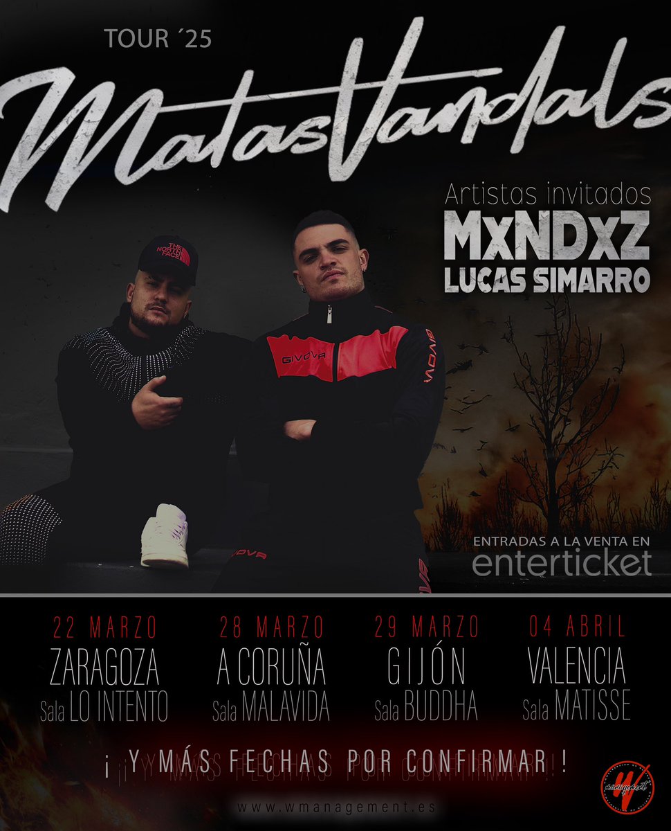 MauriMadriz's tweet image. Chavales empieza el TOUR 25
Faltan varias ciudades más…

Tenéis las entradas a la venta aquí:

enterticket.es/?text=Matasvan…