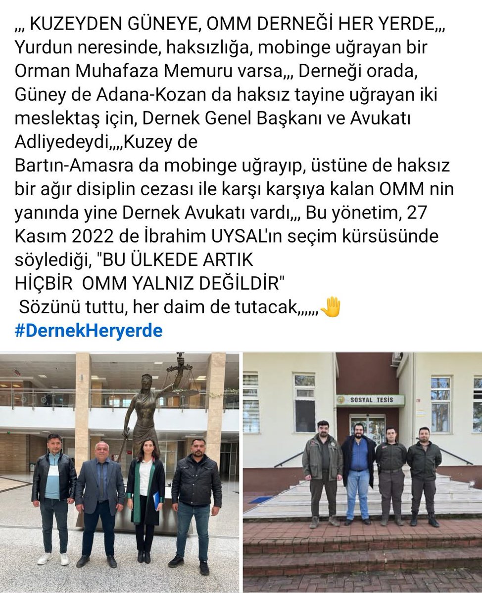 #OrmanMuhafazaMemurları
#OrmanMuhafazaMemurlarıDernegi 
#DernekHerYerde 
#OrmanınKahramanları