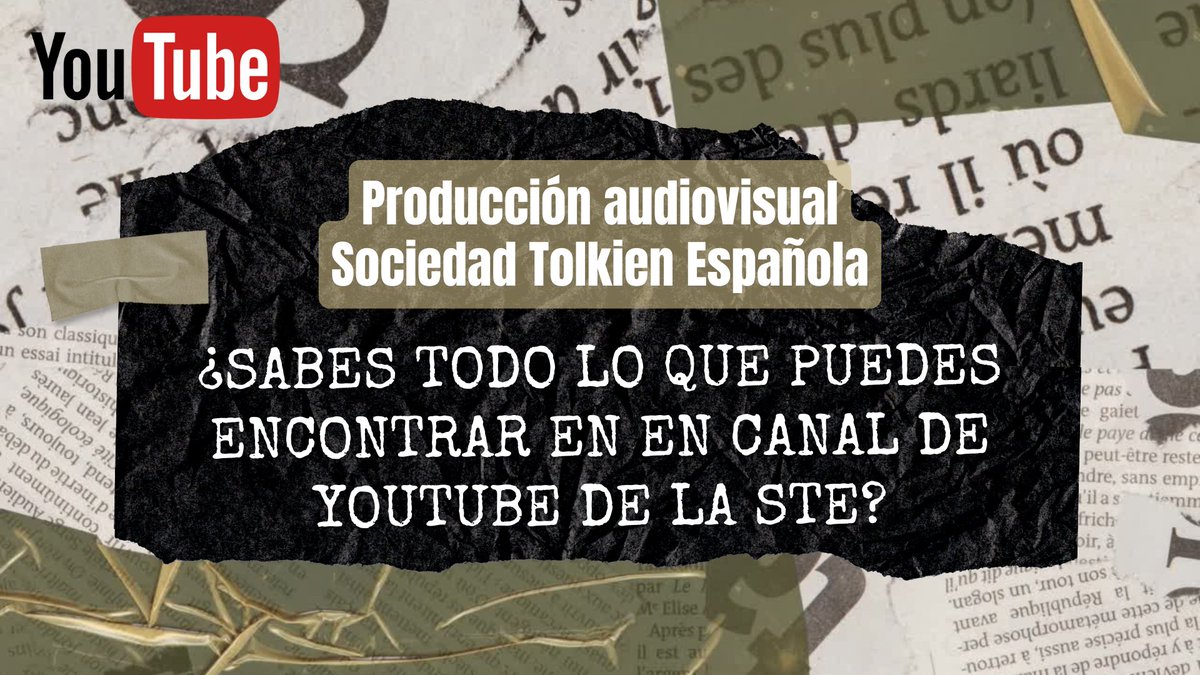 🤔 ¿Has visitado el canal de Youtube de la Sociedad Tolkien Española? 
📢 Cada mes vamos a ir desvelando algunos de nuestros contenidos. En esta ocasión descubriremos Poptolkien. ¿Qué sabes de Tolkien y la cultura Pop? 

➡️ sociedadtolkien.org/blog/2025/01/3…