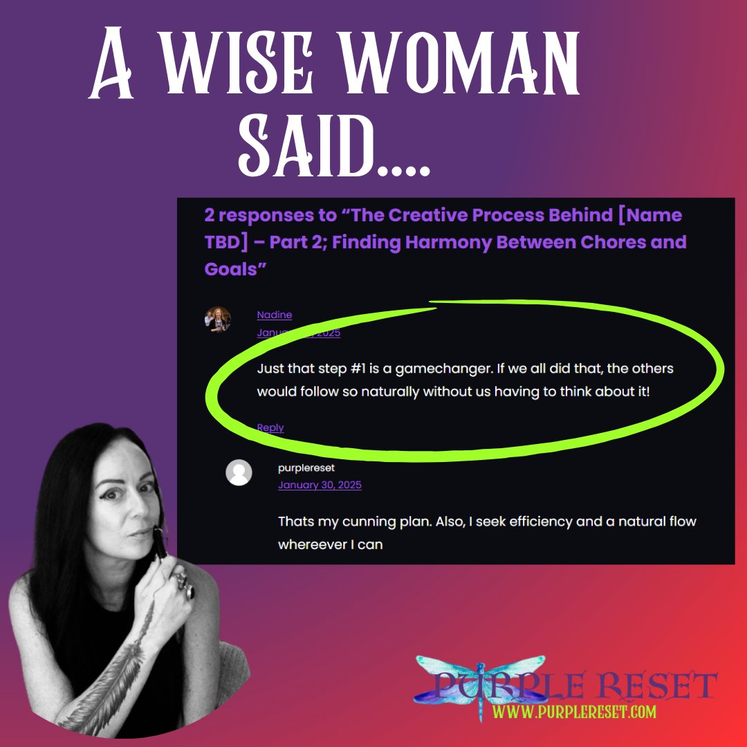 PurpleReset's tweet photo. Not only do I share my process of creating a book - I also share handy tips on finding the harmony between Chores and Goals.

You can check out the tips in my blog: https://t.co/mH0Xp5RT4J

@WriteWiserTeam @insertcliches 🙏 https://t.co/7sD34dC1CX