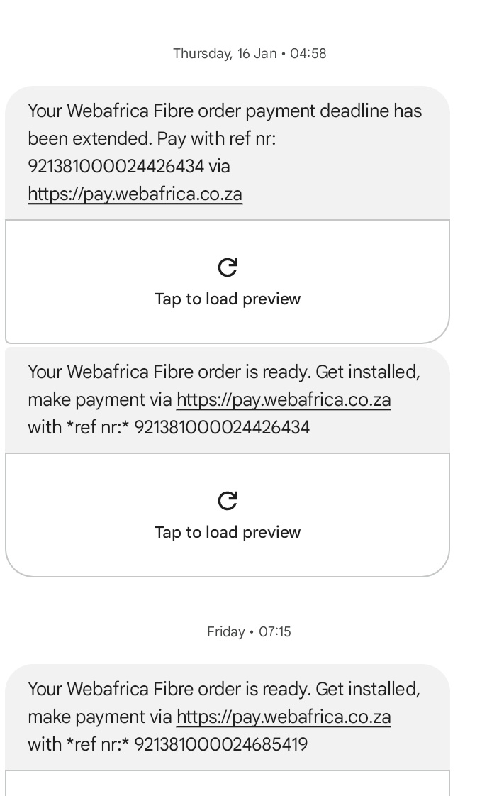 Ms_Cybambo's tweet photo. @webafrica STOP placing orders on my line because you are blocking me from getting my preferred ISP!Remove me from your database.@vumatel https://t.co/xCKcJKZ9TJ