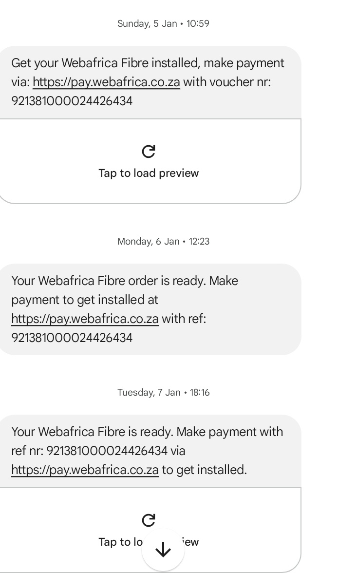 Ms_Cybambo's tweet photo. @webafrica STOP placing orders on my line because you are blocking me from getting my preferred ISP!Remove me from your database.@vumatel https://t.co/xCKcJKZ9TJ