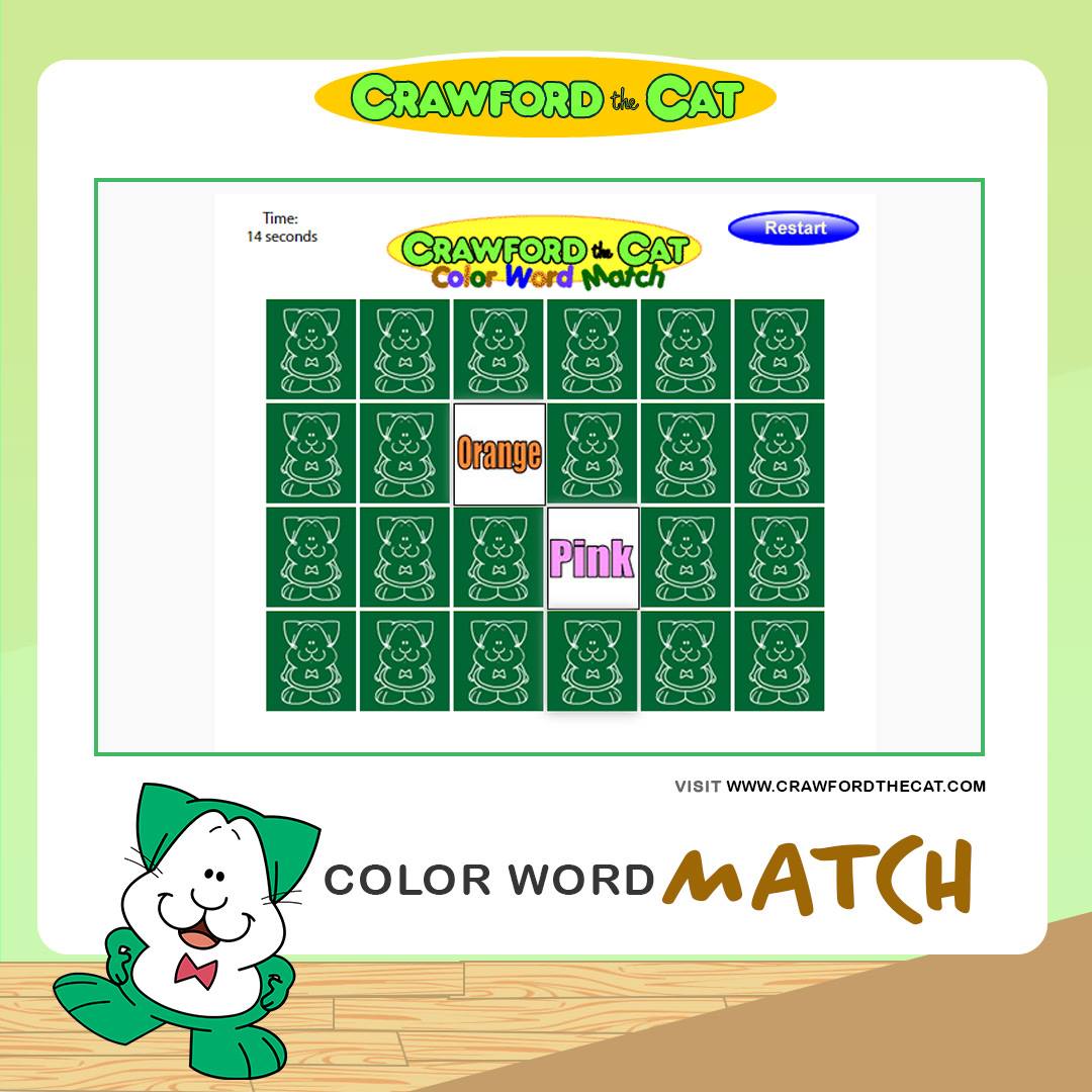 crawfordthecat's tweet photo. Reinforce colors and words with Crawford the Cat's age-appropriate Color Word Match! It's FREE and a whole lot of fun for the little guys! #Games #preK #kindergarten #earlyed #SpecialEducation #inclusion #ColorWords
Play it here: https://t.co/bJDw5wbjWl https://t.co/mwBvge5zvu