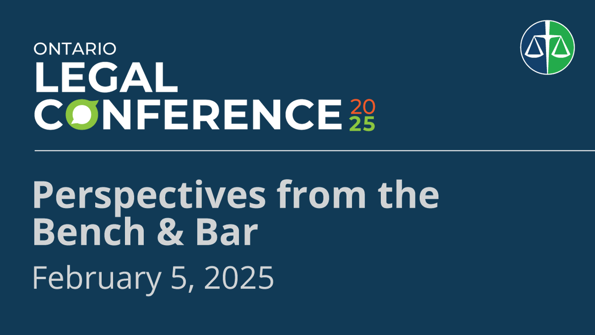 Only the OBA Criminal Justice Section gives you this unique opportunity to meet with seasoned judges and senior Crown and defence counsel for candid discussions about the practice of criminal law. 1/4