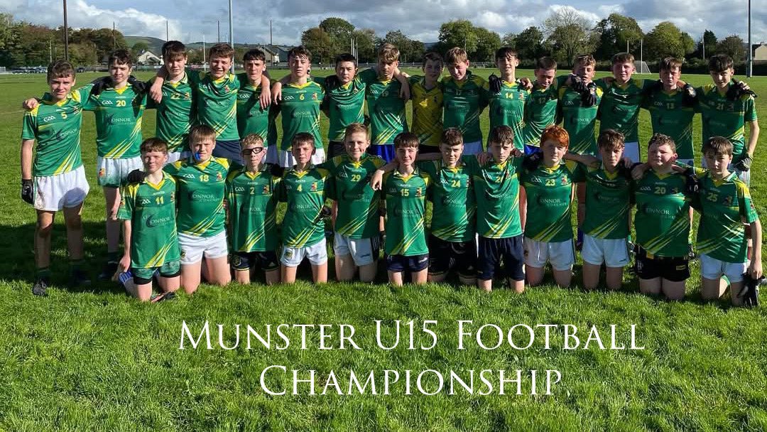 St. Patrick's S.S. (@ststpatricksss) on Twitter photo Munster U15 Football Championship 
Our u15 football squad got their Munster Championship campaign off to a winning start as they put in an excellent performance this afternoon to overcome Tarbert Comprehensive School in round 1. Munster U15 Football Championship 
Our u15 football squad got their Munster Championship campaign off to a winning start as they put in an excellent performance this afternoon to overcome Tarbert Comprehensive School in round 1.