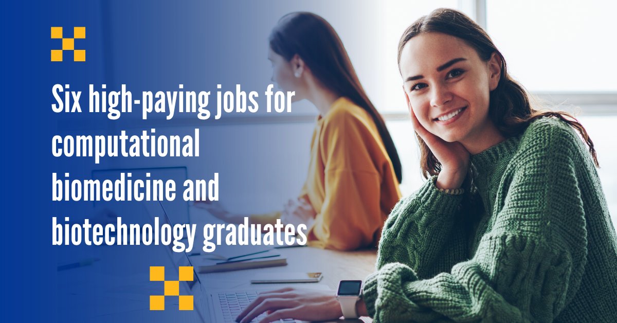 PittCoBB's tweet photo. Ready to grow your #STEM career? The MS degree in Computational Biomedicine &amp; Biotechnology at Pitt will prepare you with skills to excel in fields like bioinformatics, AI, and more—where starting salaries can reach up to $140K! https://t.co/JEJfJZfLvr https://t.co/ms8Q18nhvZ