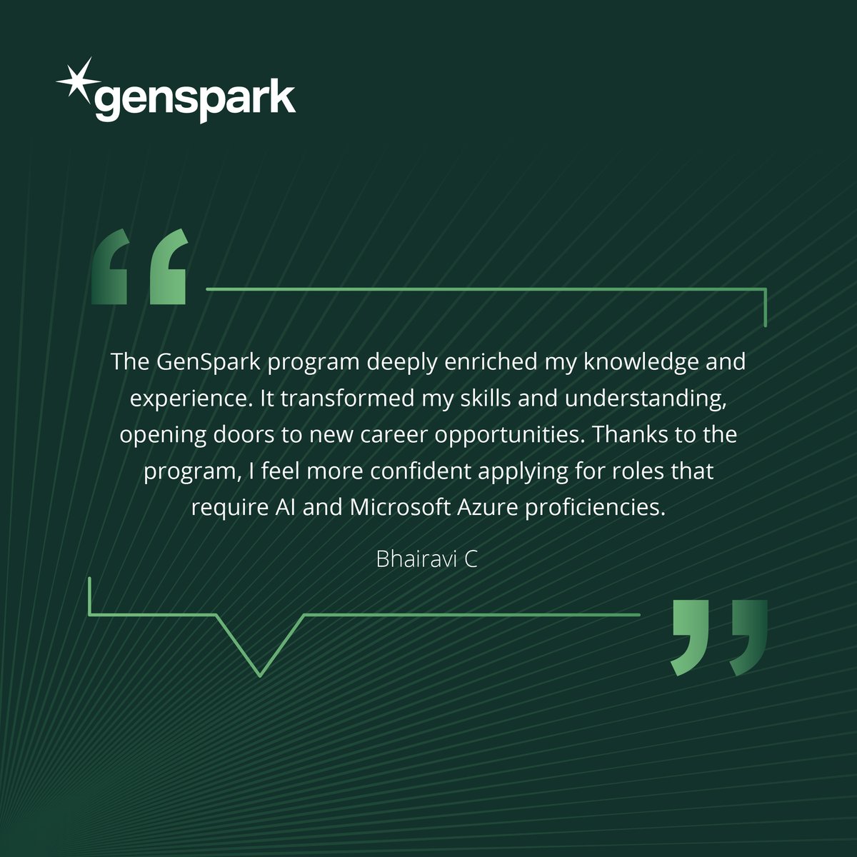 GenSpark tweet media