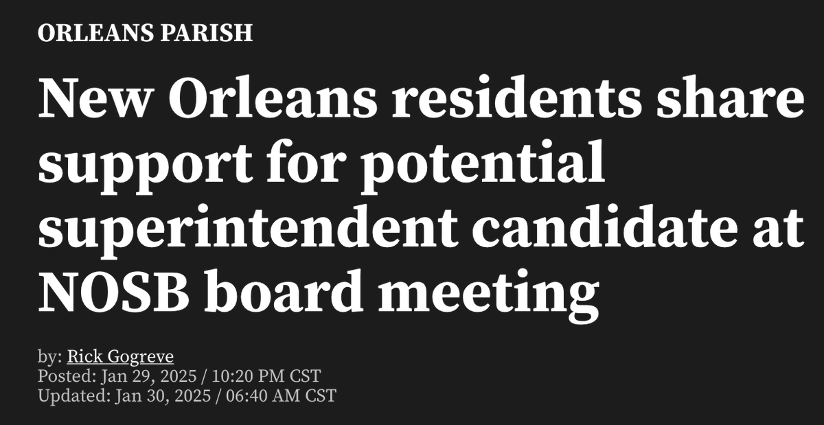 petercook's tweet image. .@RickG_504/@WGNOtv: This is a pretty embarrassing piece. Ashonta Wyatt is not a serious candidate for Superintendent of New Orleans Public Schools... 😂🤣😂 And it's NOPS not NOSB. #NOLA #NOLAed #LaEd