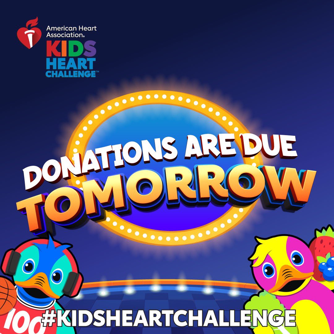 Tomorrow is the last day of Kids Heart Challenge! Thank you to all who have donated so far. The order for bigger ticket items will be placed early next week. Whenever it comes in, I will give the prizes out to students.
Amazing job CRES!!! 💛🫀💙
<a href="/ColtsNeckHealth/">Colts Neck Health</a> <a href="/ConoverRoadES/">CRES</a>