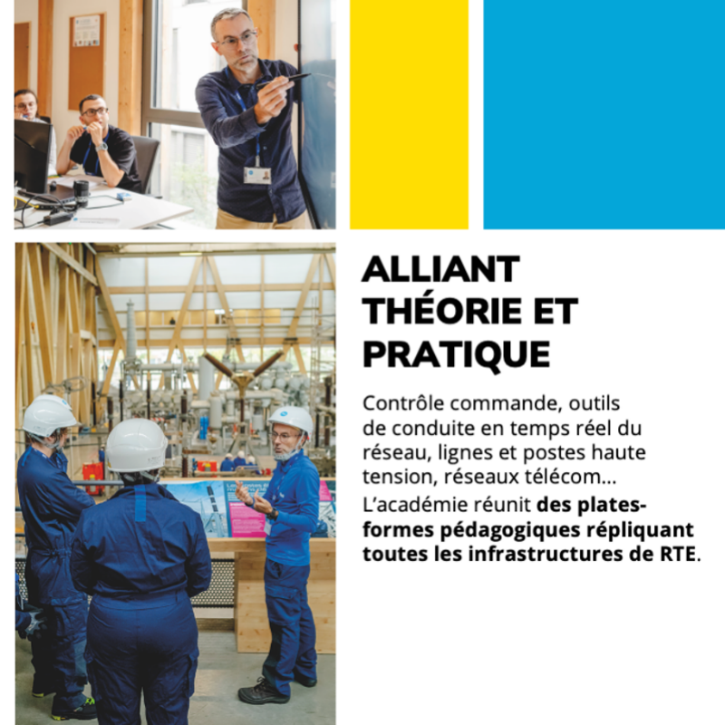 rte_france's tweet photo. Pour faciliter et accélérer la formation de ses futurs talents, et ainsi répondre au défi de la transition énergétique, RTE lance son "Académie" au cœur du Campus Transfo à Lyon. 🎓
Reportage de ce centre unique en France à découvrir dans le magazine Transitions ! 👇