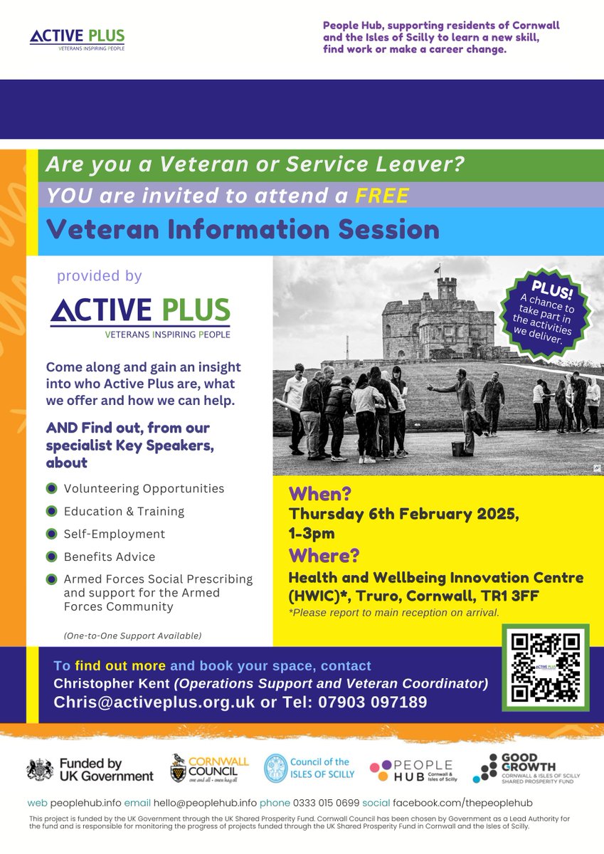 Wessex RFCA (@wrfca) on Twitter photo ERS Gold Award holders <a href="/Active_Plus_/">Active Plus</a> will be holding a Veteran Information Session on 6 Feb 2025 for any member of the Armed Forces community. This FREE session will be held at the main office in Truro. See the flyer for more information.
ow.ly/iJ1c50UQm5U #GoldERS ERS Gold Award holders <a href="/Active_Plus_/">Active Plus</a> will be holding a Veteran Information Session on 6 Feb 2025 for any member of the Armed Forces community. This FREE session will be held at the main office in Truro. See the flyer for more information.
ow.ly/iJ1c50UQm5U #GoldERS