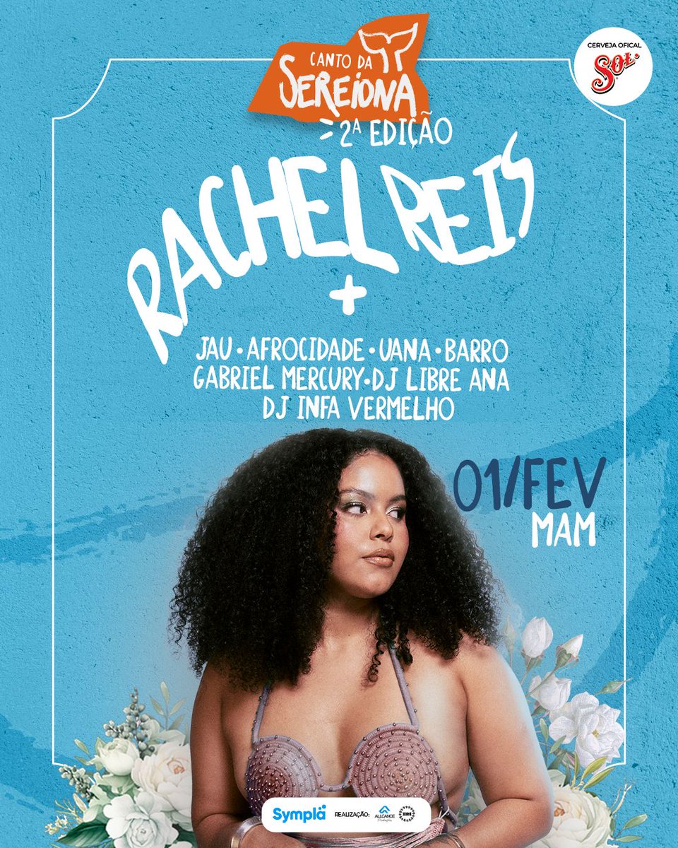 O Canto da Sereiona volta ao Museu de Arte Moderna (MAM), em Salvador, neste sábado, dia 01 de fevereiro.

Assim como na última edição em Salvador, o repertório contará com hits do seu novo álbum de estúdio como “Ensolarada” e “Deixa Molhar”.