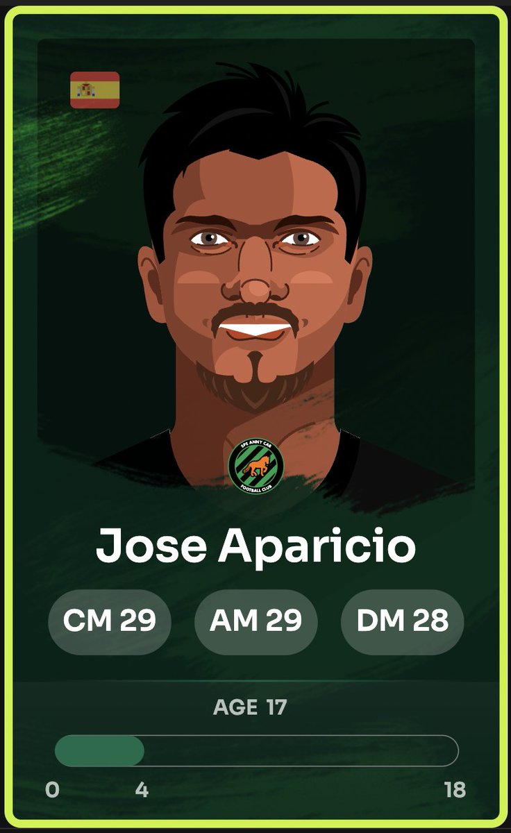🚨 GIVEAWAY TIME! 🚨

We're giving away a 17-year-old Spanish CM in <a href="/Footium/">Footium</a>! 🔥

OVR: 29 (already 30+ after 1st training!)
Max Potential: 47 📈

How to enter:
✅ Follow <a href="/SorareHibee/">Hibee.eth</a> &amp; <a href="/Footium/">Footium</a>
✅ Like &amp; RT this tweet
✅ Comment with your Footium Club &amp; what you love most about