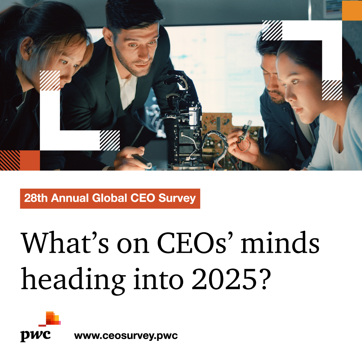 Some CEOs are swiftly taking advantage of today's key trends, while others fall behind. Learn about these trends and potential obstacles to progress in <a href="/PwC/">PwC</a>'s 28th Annual Global CEO Survey: pwc.to/3B62t7x

 #CEOSurvey