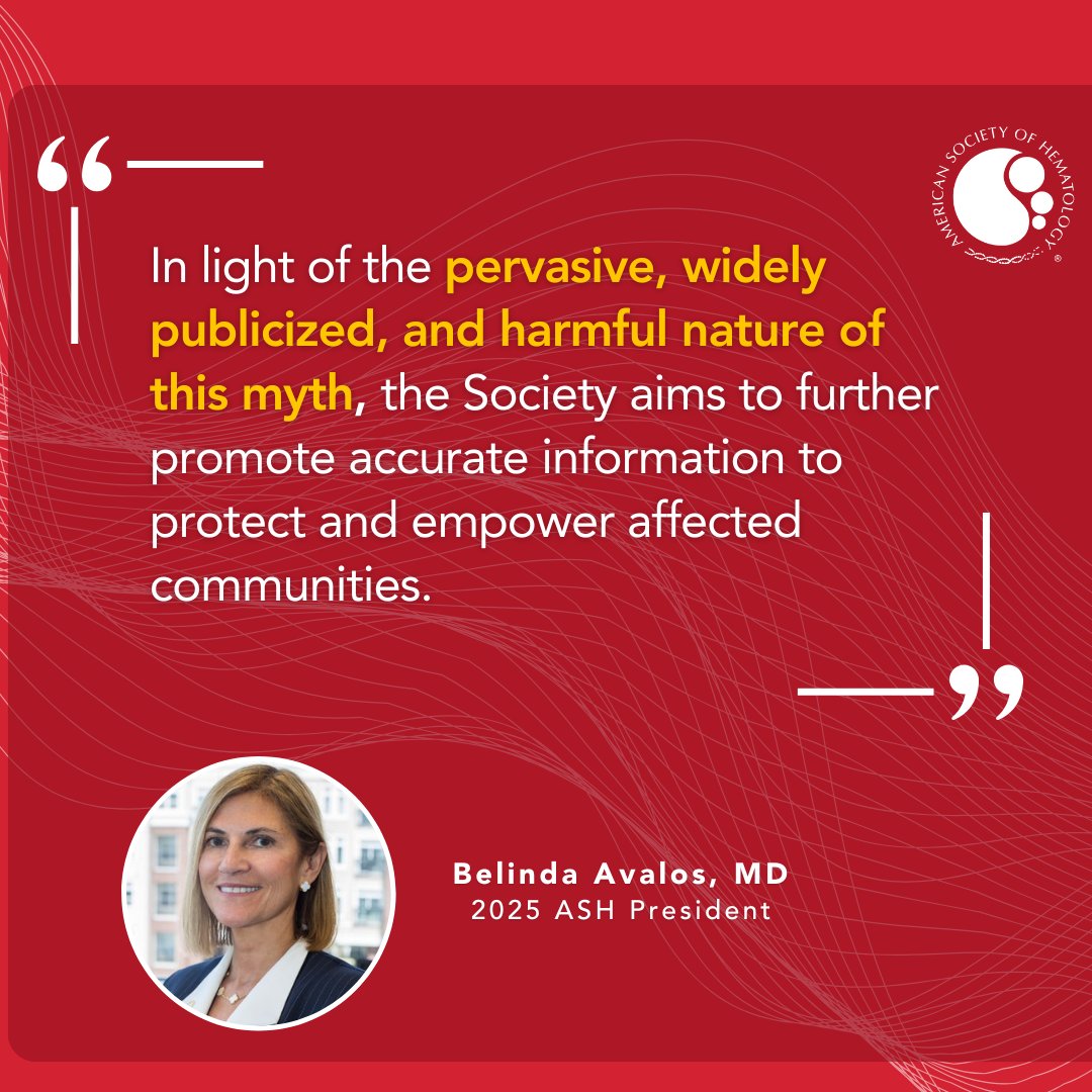 🚨 No evidence links #sicklecell trait to sudden death or acute pain crises. It is medically inaccurate to claim SCT as a cause of death on an autopsy report. 

Learn more about the findings from ASH published in @BloodJournal.

🩸  ow.ly/aE6x50UQlV7

#MedTwitter #SCD