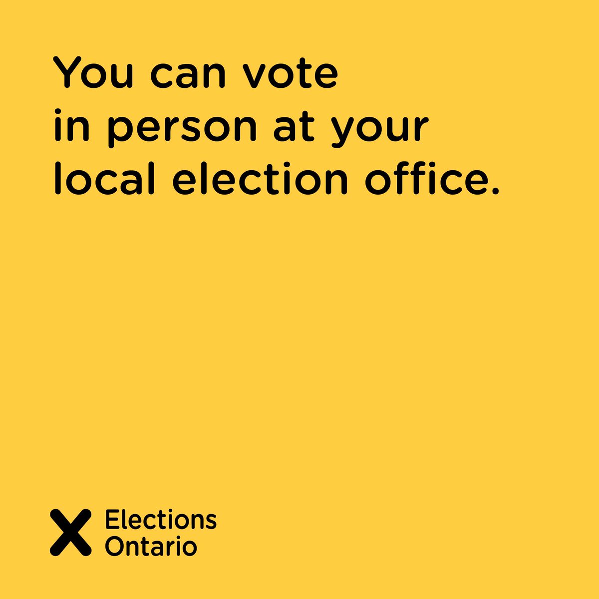 ElectionsON's tweet image. Starting today, you can vote in person by special ballot at your local election office. For the latest information, including location and hours, visit …terinformationservice.elections.on.ca.

#ONelxn #OntarioVotes #ONpoli #ONvotes #ElectionsOntario