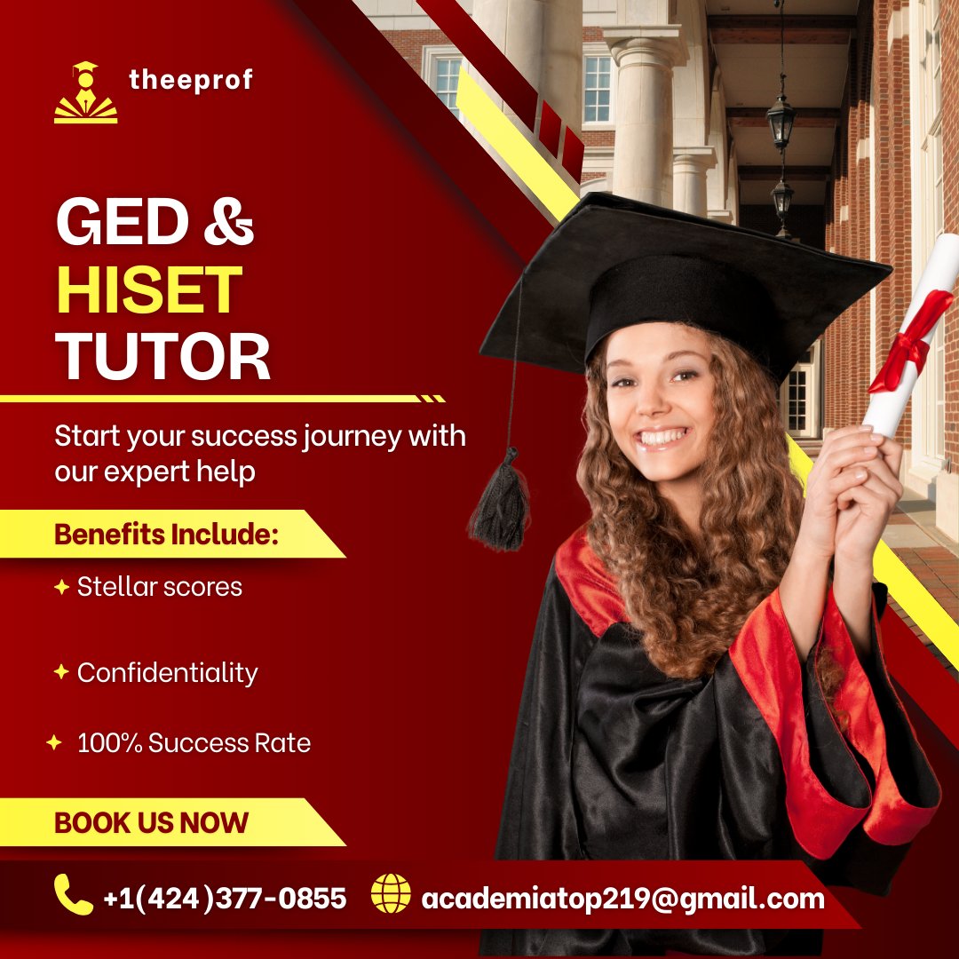 _theeprof's tweet image. #GED #GEDTest #GEDPrep #GEDReady #GEDSuccess #GetYourGED #GEDJourney #GEDStudy #GEDGrad #PassYourGED #GEDClass #GEDMotivation #GEDCommunity #GEDGraduation #GEDGoals #HiSET #HiSETTest #HiSETPrep #HiSETSuccess #GetYourHiSET #HiSETJourney #HiSETStudy #HiSETCommunit #PassYourHiSET…