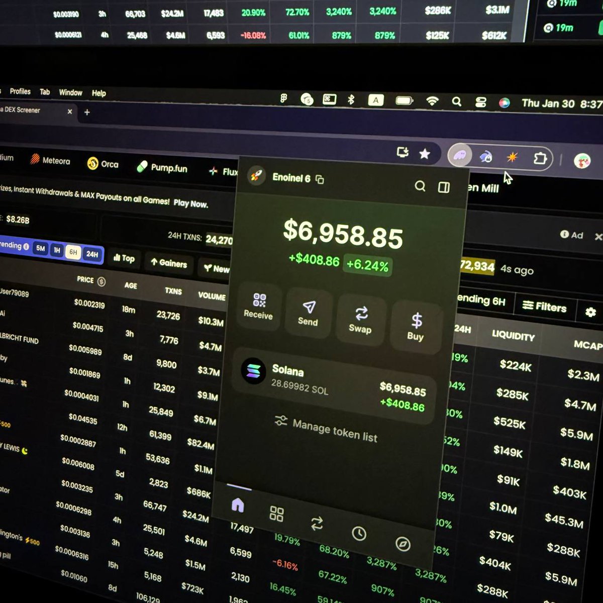 Many use Dexscreener the WRONG way!

They don’t even set up filters for their searches

I turned to turn $100 into $6,900 in just a week

Dexscreener filters I use to find Hidden Gems 🧵👇