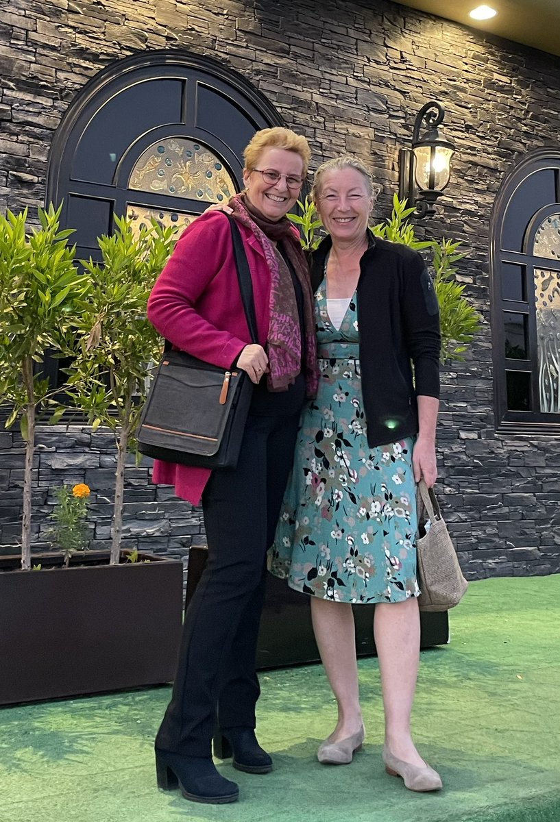 aspinall_sue's tweet photo. Juliette ๐ณ๐ฑ: was a fellow headteacher in NL. Now working in Ras Al Khaimar, UAE. Great to be sharing experience and practice again. #globalprofession #womened https://t.co/H0vkS5B8pl