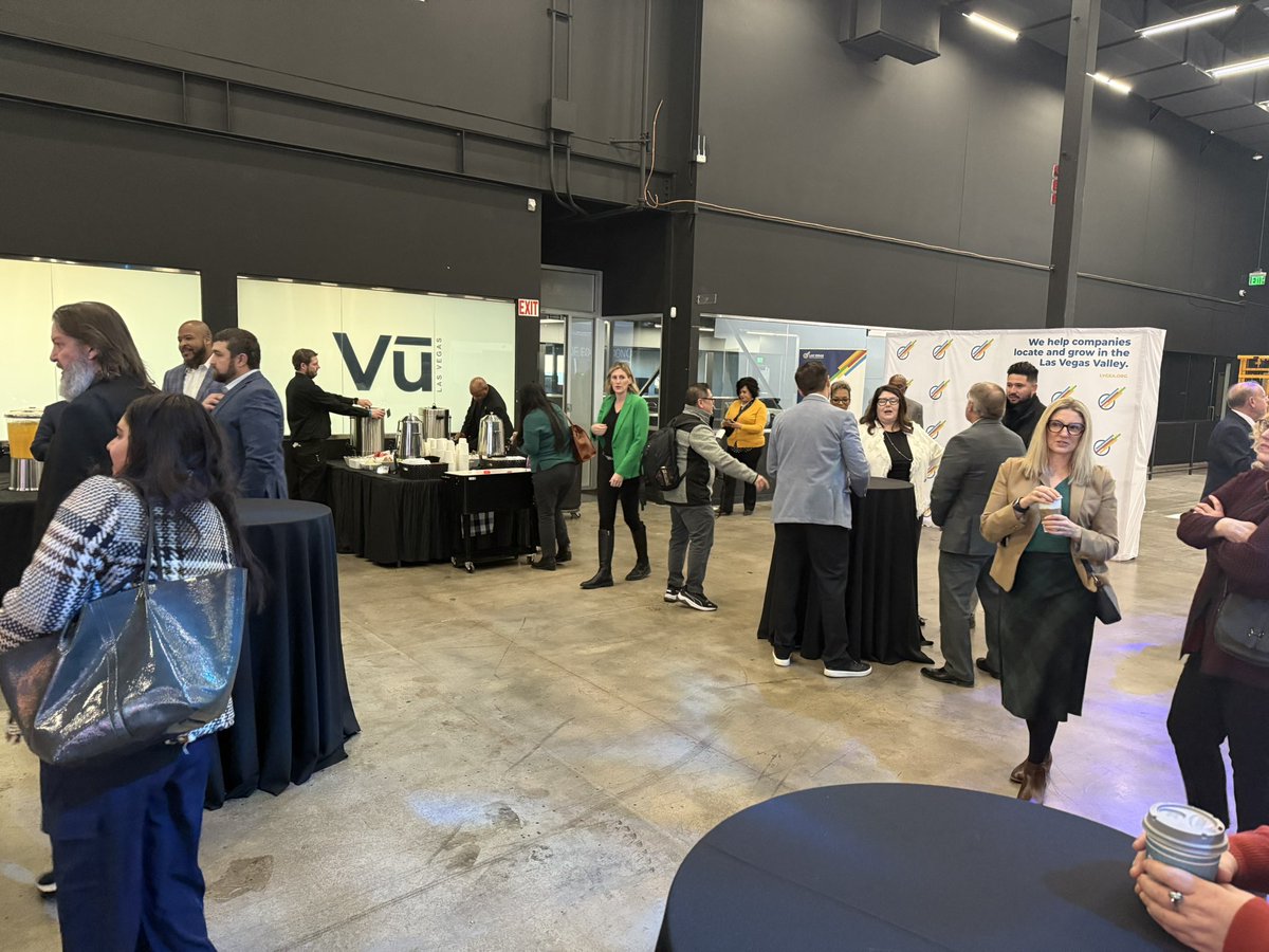 Guests are arriving and networking <a href="/vu_studio/">Vū</a> for today’s State of Economic Development event! #StateOfEconDev