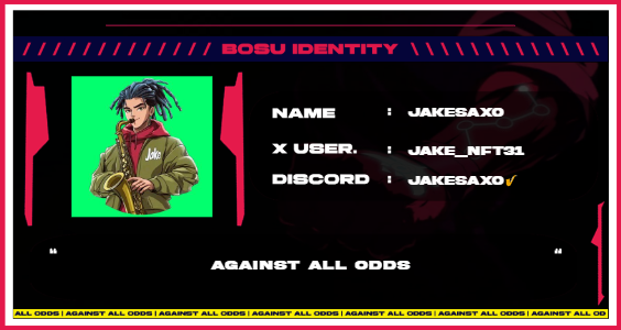 <a href="/Natt_369_/">Nattsu 夏</a> @NeoFlame_NFT <a href="/finalbosuX/">Finalbosu</a> <a href="/truemessenger_/">True</a> <a href="/MissMafia_/">MissMafia</a> Also Special Shoutout to <a href="/0x1ndigo/">indigo</a> @Jimidesuuu <a href="/topahadzi/">topahadzi</a> <a href="/dolpandolpin/">Dolpin</a> For the Bosu Identity